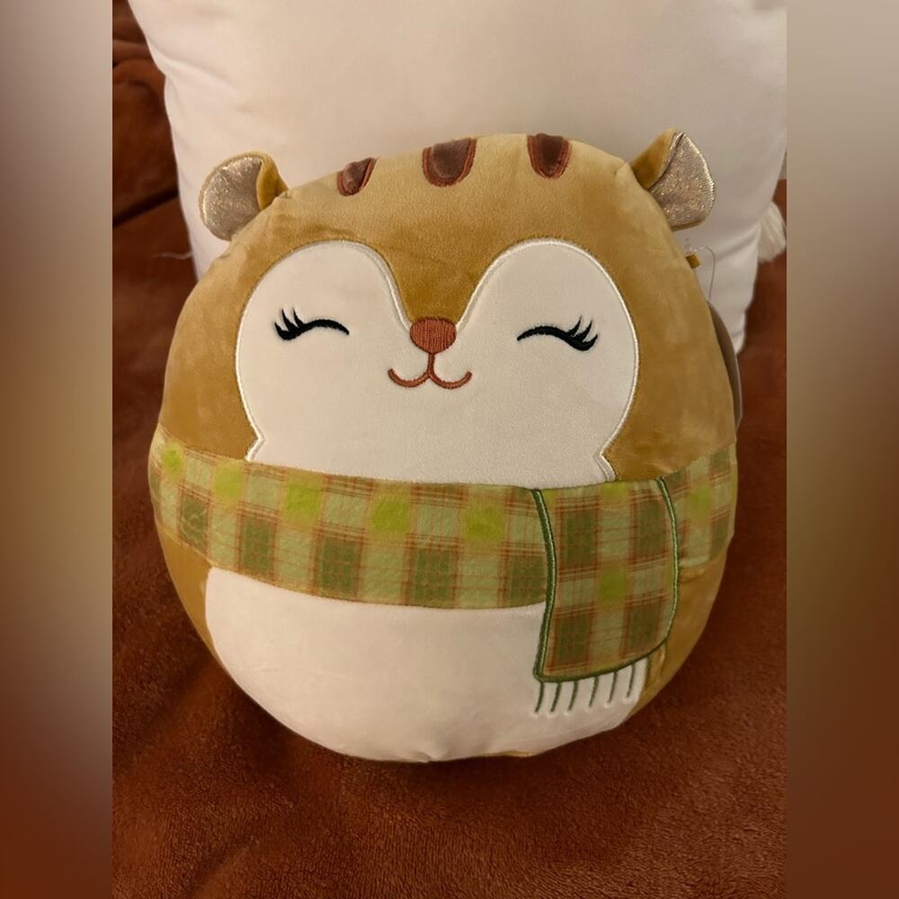 🐿 🧣 Squishmallow- Erin the Squirrel with Scarf NWT